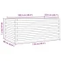 Jardinera de madera de pino impregnada 110x60x46 cm de , Maceteros y jardineras - Ref: Foro24-3282463, Precio: 173,74 €, Desc...