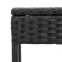 Tumbonas con mesita 2 unidades ratán sintético negro by , Loungers - Ref: Foro24-4002710, Price: 268,03 €, Discount: %