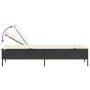 Tumbona con cojín ratán sintético negro de , Tumbonas - Ref: Foro24-4002719, Precio: 152,50 €, Descuento: %