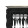 Tumbonas con mesita 2 unidades ratán sintético negro de , Tumbonas - Ref: Foro24-4002746, Precio: 272,08 €, Descuento: %
