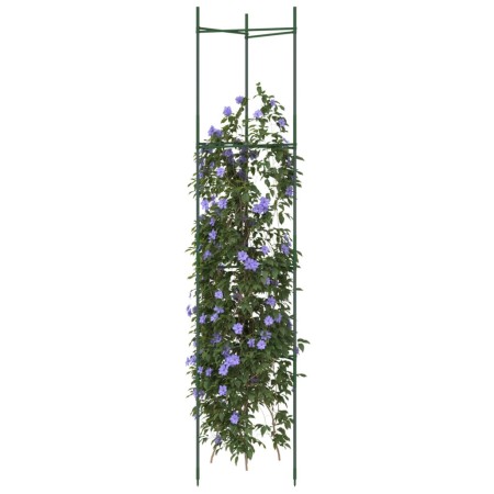 Tutor para tomates 2 unidades acero y PP 154 cm de , Soportes para macetas - Ref: Foro24-4009285, Precio: 33,01 €, Descuento: %