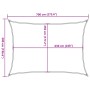 Toldo de vela rectangular HDPE arena 160 g/m² 5x7 m de , Sombrillas - Ref: Foro24-4002049, Precio: 74,06 €, Descuento: %
