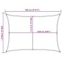 Toldo de vela rectangular HDPE arena 160 g/m² 5x7 m de , Sombrillas - Ref: Foro24-4002049, Precio: 70,08 €, Descuento: %