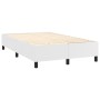 Cama box spring colchón y LED cuero sintético blanco 120x200 cm de , Camas y somieres - Ref: Foro24-3135874, Precio: 415,07 €...