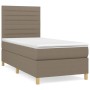Cama box spring con colchón tela gris taupe 90x190 cm de , Camas y somieres - Ref: Foro24-3142381, Precio: 349,28 €, Descuent...
