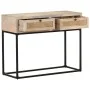 Mesa consola madera maciza de mango y caña natural 100x35x76 cm by vidaXL, Side tables - Ref: Foro24-323512, Price: 123,60 €,...