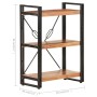 Estantería de 3 niveles de madera maciza de acacia 60x30x80 cm de , Librerías y estanterías - Ref: Foro24-320613, Precio: 122...