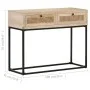 Mesa consola madera maciza de mango y caña natural 100x35x76 cm by vidaXL, Side tables - Ref: Foro24-323512, Price: 123,60 €,...