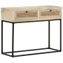 Mesa consola madera maciza de mango y caña natural 100x35x76 cm by vidaXL, Side tables - Ref: Foro24-323512, Price: 123,60 €,...