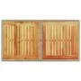 Mesa de jardín ratán PE y madera de acacia beige 100x55x73 cm de , Mesas de jardín - Ref: Foro24-366065, Precio: 101,52 €, De...