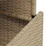 Mesa de jardín ratán PE y madera de acacia beige 100x55x73 cm de , Mesas de jardín - Ref: Foro24-366065, Precio: 101,52 €, De...