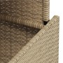 Mesa de jardín ratán PE y madera de acacia beige 100x55x73 cm de , Mesas de jardín - Ref: Foro24-366065, Precio: 95,03 €, Des...