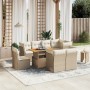 Set de sofás de jardín 9 pzas con cojines ratán sintético beige de , Conjuntos de jardín - Ref: Foro24-3270933, Precio: 596,2...