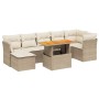 Juego de sofás de jardín con cojines beige 8 pzas ratán PE de , Conjuntos de jardín - Ref: Foro24-3270946, Precio: 536,05 €, ...