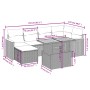 Set sofás de jardín 7 piezas y cojines ratán sintético beige de , Conjuntos de jardín - Ref: Foro24-3273179, Precio: 463,09 €...
