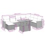 Set de sofás de jardín 9 pzas con cojines ratán sintético beige de , Conjuntos de jardín - Ref: Foro24-3273215, Precio: 550,4...