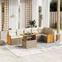 Set sofás de jardín 7 piezas y cojines ratán sintético beige de , Conjuntos de jardín - Ref: Foro24-3273970, Precio: 468,44 €...