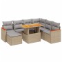 Juego de sofás de jardín con cojines beige 8 pzas ratán PE de , Conjuntos de jardín - Ref: Foro24-3276055, Precio: 522,43 €, ...