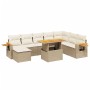 Set de sofás de jardín 9 pzas con cojines ratán sintético beige de , Conjuntos de jardín - Ref: Foro24-3273655, Precio: 640,9...