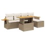 Juego de sofás jardín con cojines 6 pzas ratán sintético beige de , Conjuntos de jardín - Ref: Foro24-3273494, Precio: 445,99...