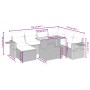 Juego de sofás de jardín con cojines beige 8 pzas ratán PE de , Conjuntos de jardín - Ref: Foro24-3275719, Precio: 534,24 €, ...