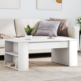 Mesa de centro madera de ingeniería blanco 102x55x42 cm de , Mesas de centro - Ref: Foro24-831853, Precio: 58,18 €, Descuento: %