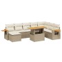 Juego de sofás de jardín con cojines beige 8 pzas ratán PE de , Conjuntos de jardín - Ref: Foro24-3273634, Precio: 573,54 €, ...