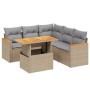Juego de sofás jardín con cojines 6 pzas ratán sintético beige de , Conjuntos de jardín - Ref: Foro24-3273075, Precio: 411,73...