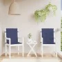 Cojines para silla con respaldo bajo 2 uds tela azul marino de , Cojines para sillas y sofás - Ref: Foro24-378680, Precio: 26...