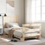 Estructura de cama con cabecero madera maciza de pino 90x200 cm de , Camas y somieres - Ref: Foro24-3281538, Precio: 145,44 €...