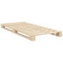 Estructura de cama con cabecero madera maciza de pino 90x200 cm de , Camas y somieres - Ref: Foro24-3281538, Precio: 145,44 €...