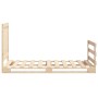 Estructura de cama con cabecero madera maciza de pino 90x200 cm de , Camas y somieres - Ref: Foro24-3281538, Precio: 145,44 €...