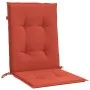 Cojines silla respaldo bajo 2 ud tela rojo melange 100x50x4 cm de , Cojines para sillas y sofás - Ref: Foro24-4002463, Precio...