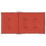 Cojines silla respaldo bajo 2 ud tela rojo melange 100x50x4 cm de , Cojines para sillas y sofás - Ref: Foro24-4002463, Precio...