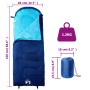 Saco de dormir de camping para adultos 3-4 estaciones de , Sacos de dormir - Ref: Foro24-94443, Precio: 32,74 €, Descuento: %