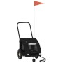 Remolque de bicicleta mascotas hierro tela Oxford negro de , Cochecitos para mascotas - Ref: Foro24-93975, Precio: 102,05 €, ...