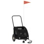 Remolque de bicicleta mascotas hierro tela Oxford negro de , Cochecitos para mascotas - Ref: Foro24-93975, Precio: 102,05 €, ...
