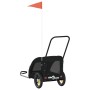 Remolque de bicicleta mascotas hierro tela Oxford negro de , Cochecitos para mascotas - Ref: Foro24-93975, Precio: 102,05 €, ...