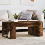 Mesa de centro madera de ingeniería roble ahumado 102x55x42 cm de , Mesas de centro - Ref: Foro24-831858, Precio: 63,49 €, De...