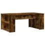 Mesa de centro madera de ingeniería roble ahumado 102x55x42 cm de , Mesas de centro - Ref: Foro24-831858, Precio: 62,65 €, De...