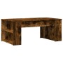 Mesa de centro madera de ingeniería roble ahumado 102x55x42 cm de , Mesas de centro - Ref: Foro24-831858, Precio: 63,49 €, De...