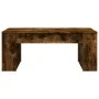 Mesa de centro madera de ingeniería roble ahumado 102x55x42 cm de , Mesas de centro - Ref: Foro24-831858, Precio: 62,65 €, De...