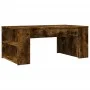 Mesa de centro madera de ingeniería roble ahumado 102x55x42 cm de , Mesas de centro - Ref: Foro24-831858, Precio: 62,65 €, De...