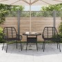 Sillas de jardín 2 unidades ratán sintético negro de , Sillas de jardín - Ref: Foro24-369091, Precio: 112,01 €, Descuento: %
