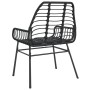 Sillas de jardín 2 unidades ratán sintético negro de , Sillas de jardín - Ref: Foro24-369091, Precio: 112,01 €, Descuento: %