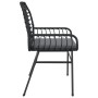 Sillones de jardín con cojines 2 uds ratán sintético negro de , Sillas de jardín - Ref: Foro24-369093, Precio: 116,54 €, Desc...