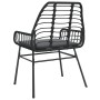 Sillones de jardín con cojines 2 uds ratán sintético negro de , Sillas de jardín - Ref: Foro24-369093, Precio: 116,54 €, Desc...