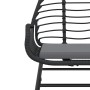 Sillones de jardín con cojines 2 uds ratán sintético negro de , Sillas de jardín - Ref: Foro24-369093, Precio: 116,54 €, Desc...