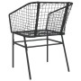 Sillas de jardín 2 unidades ratán sintético negro de , Sillas de jardín - Ref: Foro24-369098, Precio: 94,34 €, Descuento: %