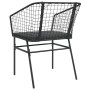 Sillones de jardín con cojines 2 uds ratán sintético negro de , Sillas de jardín - Ref: Foro24-369100, Precio: 92,21 €, Descu...